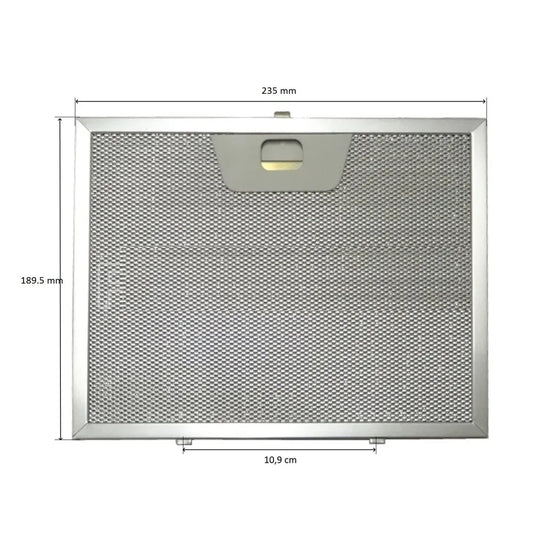 133.0017.055 Жировой фильтр для вытяжки FABER, FRANKE 235*189,5*8 мм