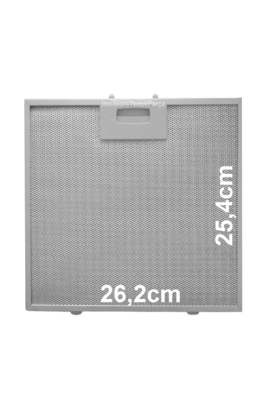 V47006100 Фильтр вытяжки 262x253 мм Жировой фильтр кухонной вытяжки Кухонная вытяжка Алюминий