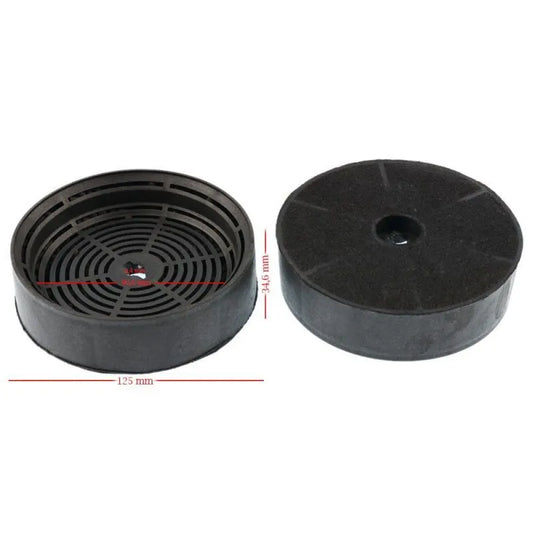 Угольный фильтр для вытяжки - 125x34,6 мм BEST 902979880 ECFB03 AEG, Electrolux, Zanussi, Faber ECFB03