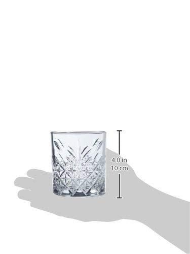 Paşabahçe Timeless 52790 - Sett med 4 whisky- og drikkeglass, 345 ml