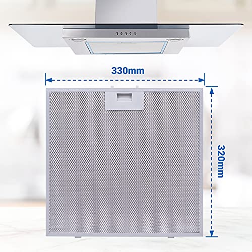 00362381 362381 Grasfilter voor campana-extractor, representatief voor Neff 330 x 320 mm