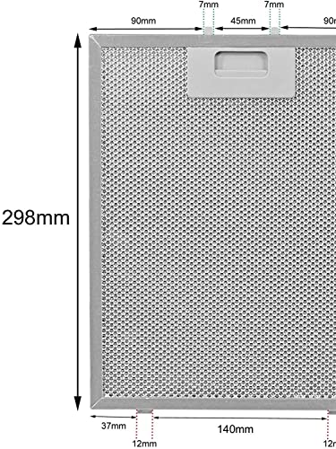 Кухонные комплектующие Фильтр для вытяжки 240 x 300 мм Фильтр для вытяжки от жира Вентилятор кухонный из алюминия 24 см 30 см