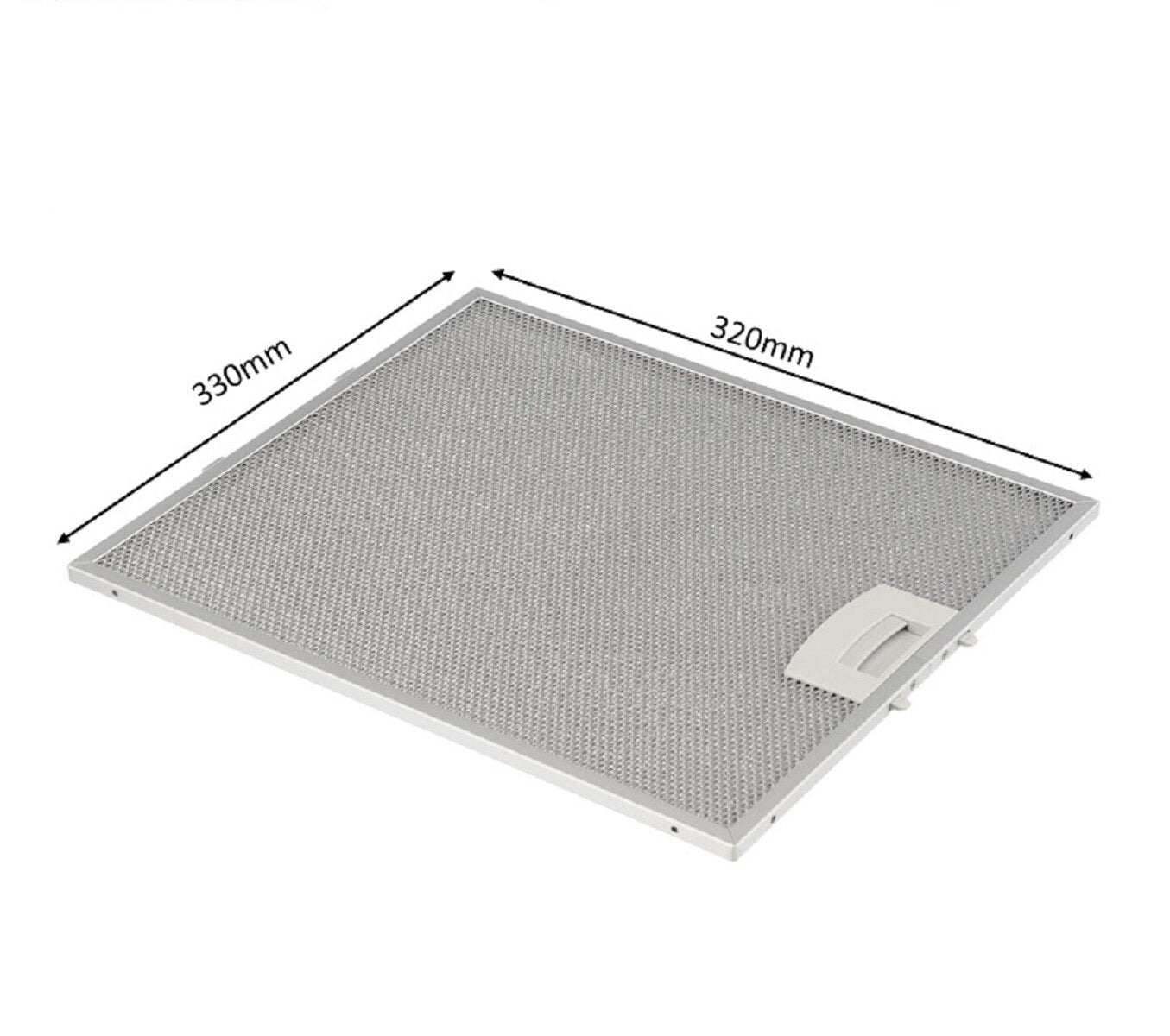 00362381 362381 Grasfilter voor campana-extractor, representatief voor Neff 330 x 320 mm