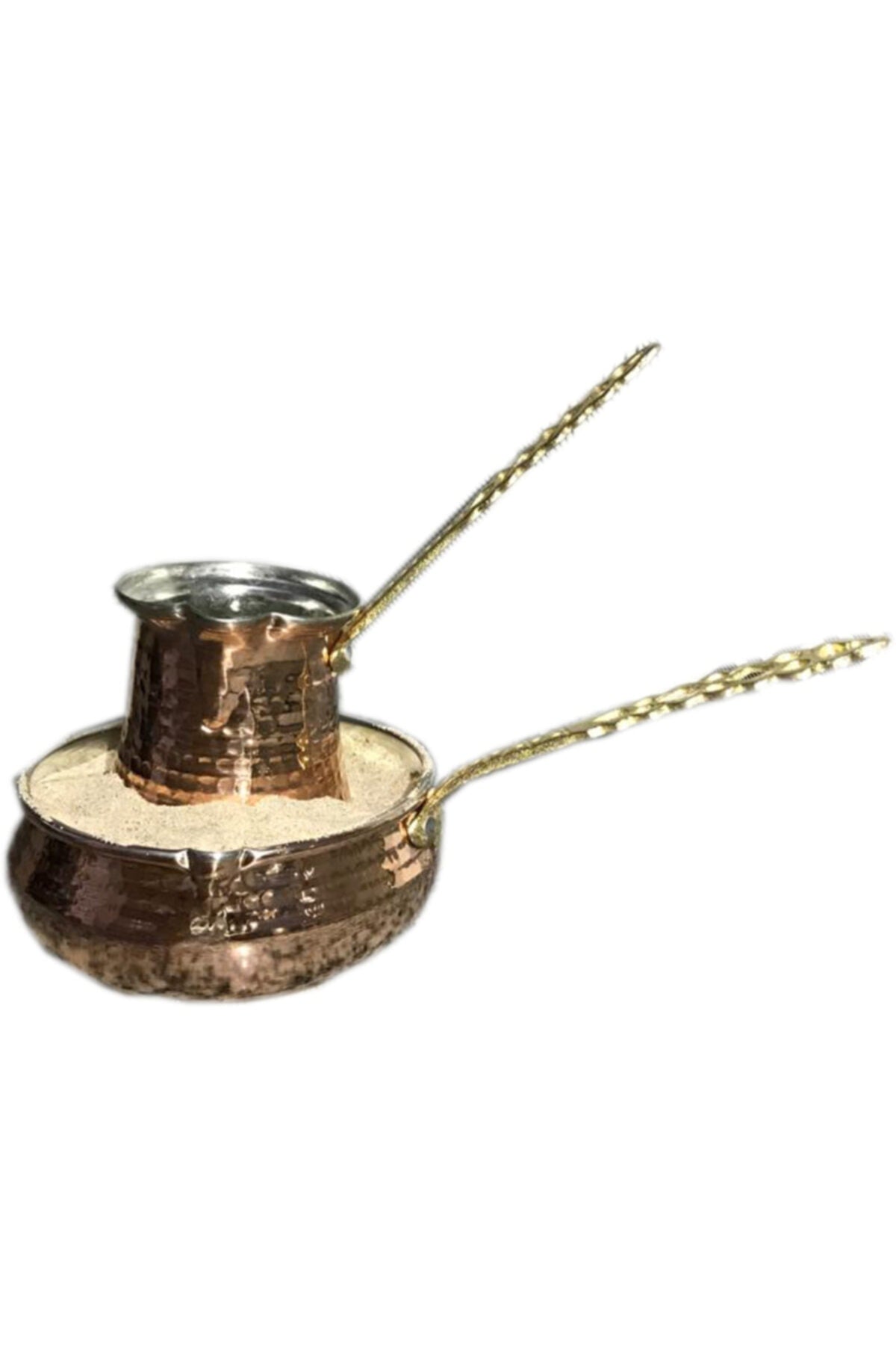 Turkish Hot Sand Coffee Maker Authentic Copper Heater Machine Gas Stove Top Barbecue Copper Coffee Pot Set