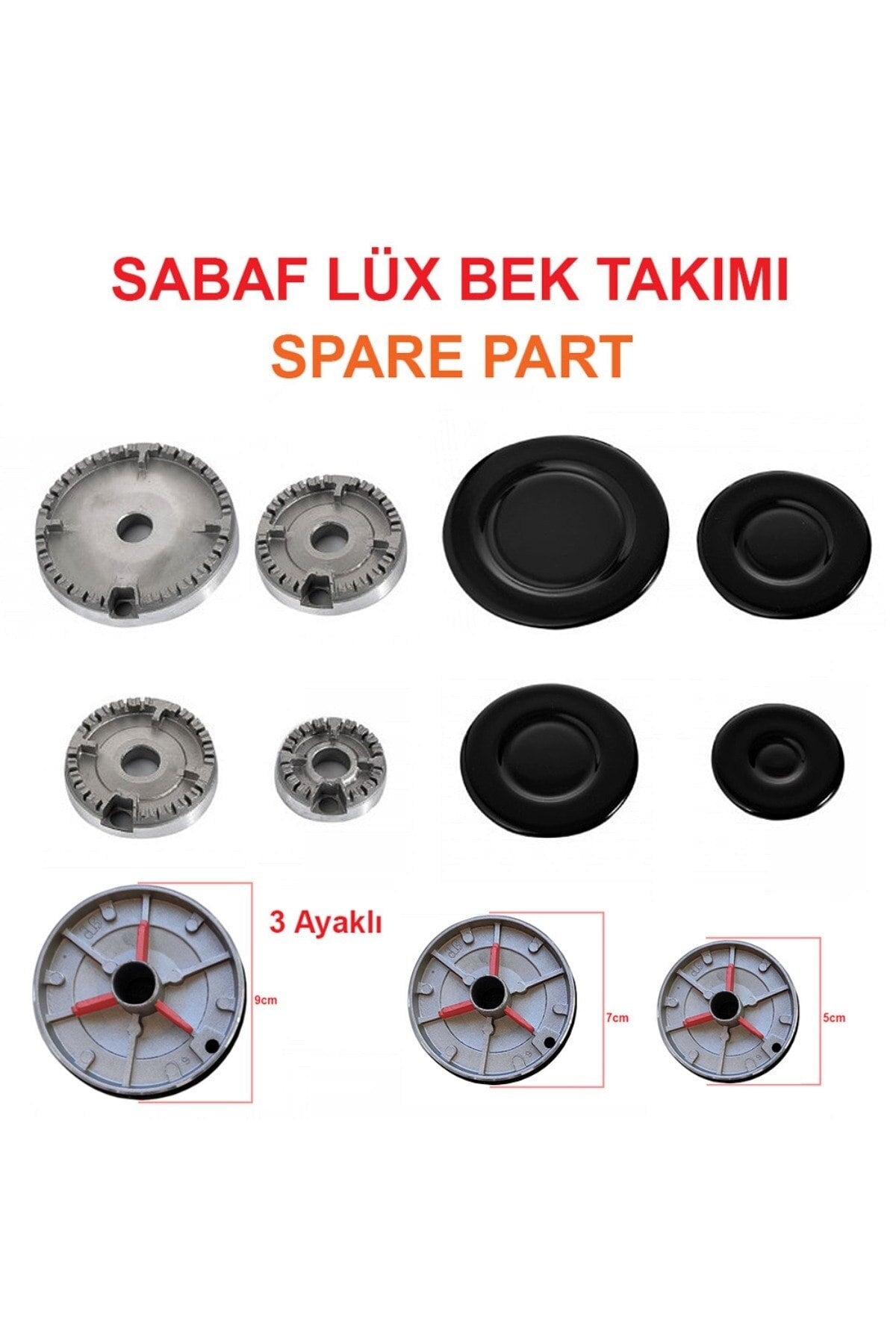 запчасти для газовых плит Комплект шляпы горелки плита