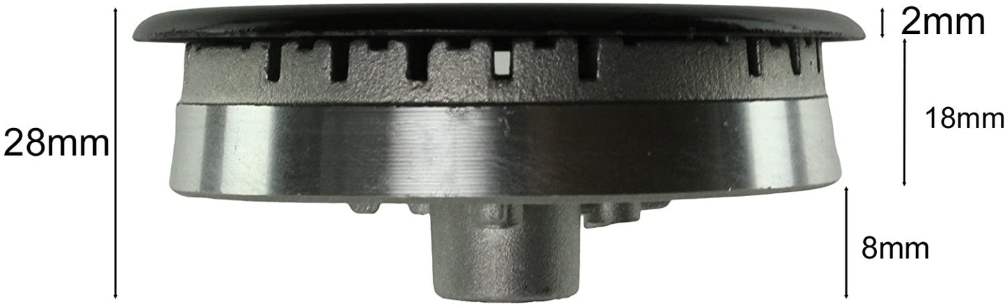 Gasskomfyr Koketopp Brenner Wokbrenner 55mm - 100mm