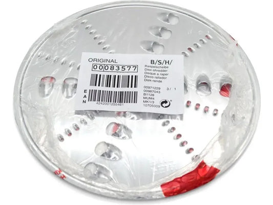 Bosch 00083577 Dobbeltsidig rivskive (grov/fin) for foodprosessorer i MUM-, MCM- og MUZ-serien