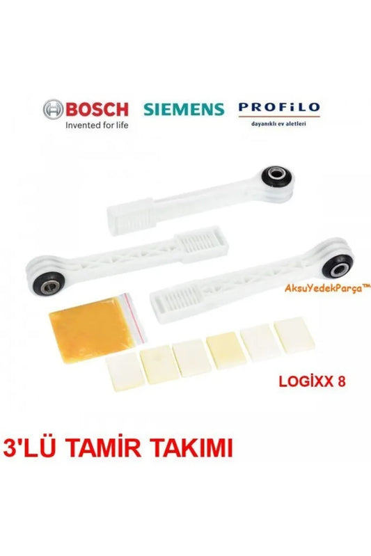 Ремкомплект квадратных амортизаторов Bosch Logixx 8 для стиральной машины, 3 шт