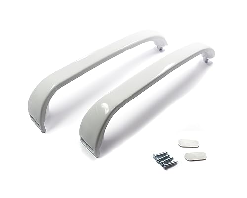 2 pcs Length Door Handle Kit for Bosch Fridge Freezers White 315mm Alt to 369542, 00369542