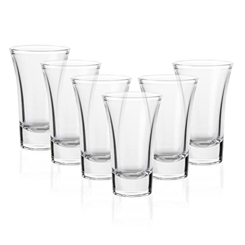 6-Pack Heavy Base Shot Glass Set, 2-Ounce Shot Glasses