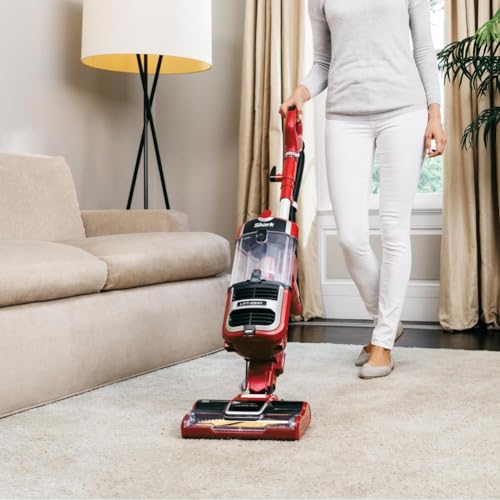 Shark ZU561 Navigator Lift-Away Speed Self Cleaning Brushroll Lightweight Upright Vacuum with HEPA Filter, Red Peony