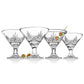 Godinger Martini Glasses, Cocktail Glass - Dublin Collection, Set of 4