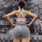 Grid Tights Yoga Pants Women Seamless High Waist Leggings Breathable