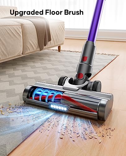 Cordless Vacuum Cleaner, 450W 33000pa Stick Vacuum Handheld Vacuum Household Vacuum Cleaner with Auto Mode Docking Station, 55 Mins Runtime for Carpet, Hard Floor, and Pet Hair