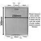 300*250 30x25 вытяжка металлическая сетка жироулавливающий фильтр для кухни вытяжка вентиляционное отверстие 300x250 мм