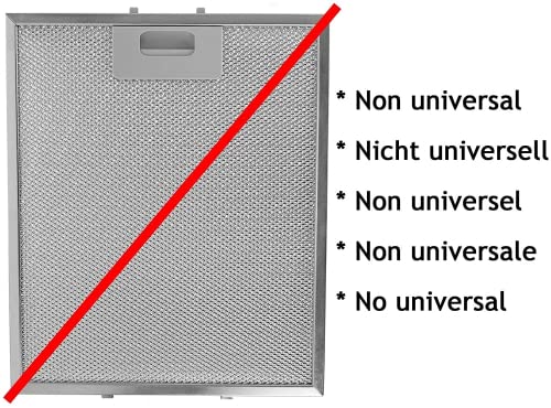 Ölfilter für Dunstabzugshaube, 285 x 250 mm, 2 Stück