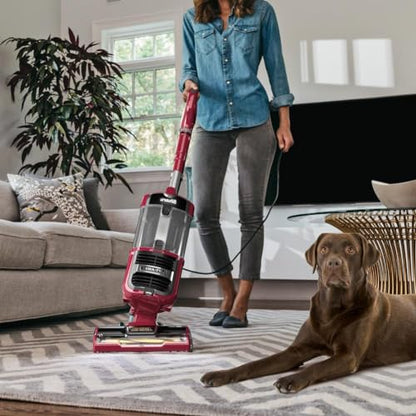 Shark ZU561 Navigator Lift-Away Speed Self Cleaning Brushroll Lightweight Upright Vacuum with HEPA Filter, Red Peony