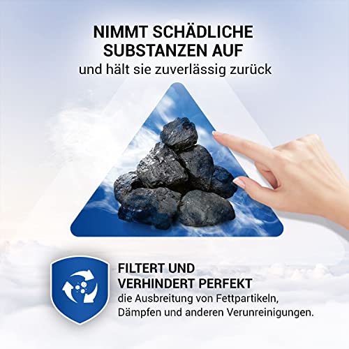 Cooker Hood Filter CDA Charcoal Filter Replacement for Elica 9029793818 484000008575 E3CFE15 AMC027 Mod.15 F003333 F00418SE Carbon Filter 230x210 mm for Cooker Hood AEG Bauknecht Candy Whirlpool