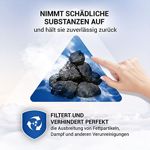 Kohlefilter Dunstabzugshaube 2Stk 155mmØ Ersatz für AEG Aktivkohlefilter 405509371/2 - Filter für Dunstabzugshauben Zanussi, AEG, Beko