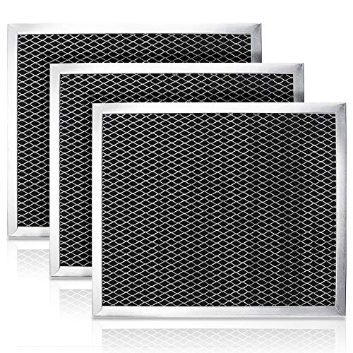 97007696 Charcoal Odour Filter for Range vent hood (8 3/4" X 10 1/2" X 3/8")-3 Pack
