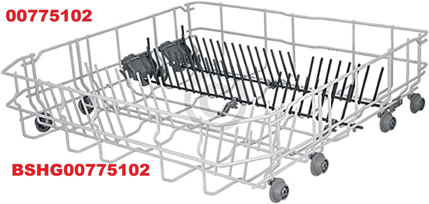 Dishwasher Rack Bottom Compatible with Bosch Balay Constructa Siemens Neff 00775102 Basket  Replacement Part / BSHG00775102