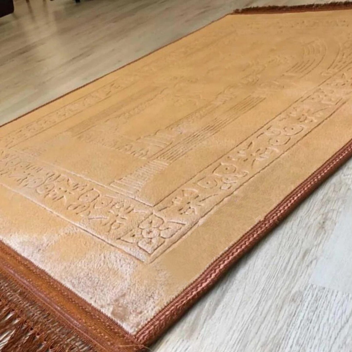Customized Hand Woven Prayer Rug: Premium Thick Islamic Prayer Mat - Perfect for Ramadan, Eid, Weddings, and Special Muslim Occasions