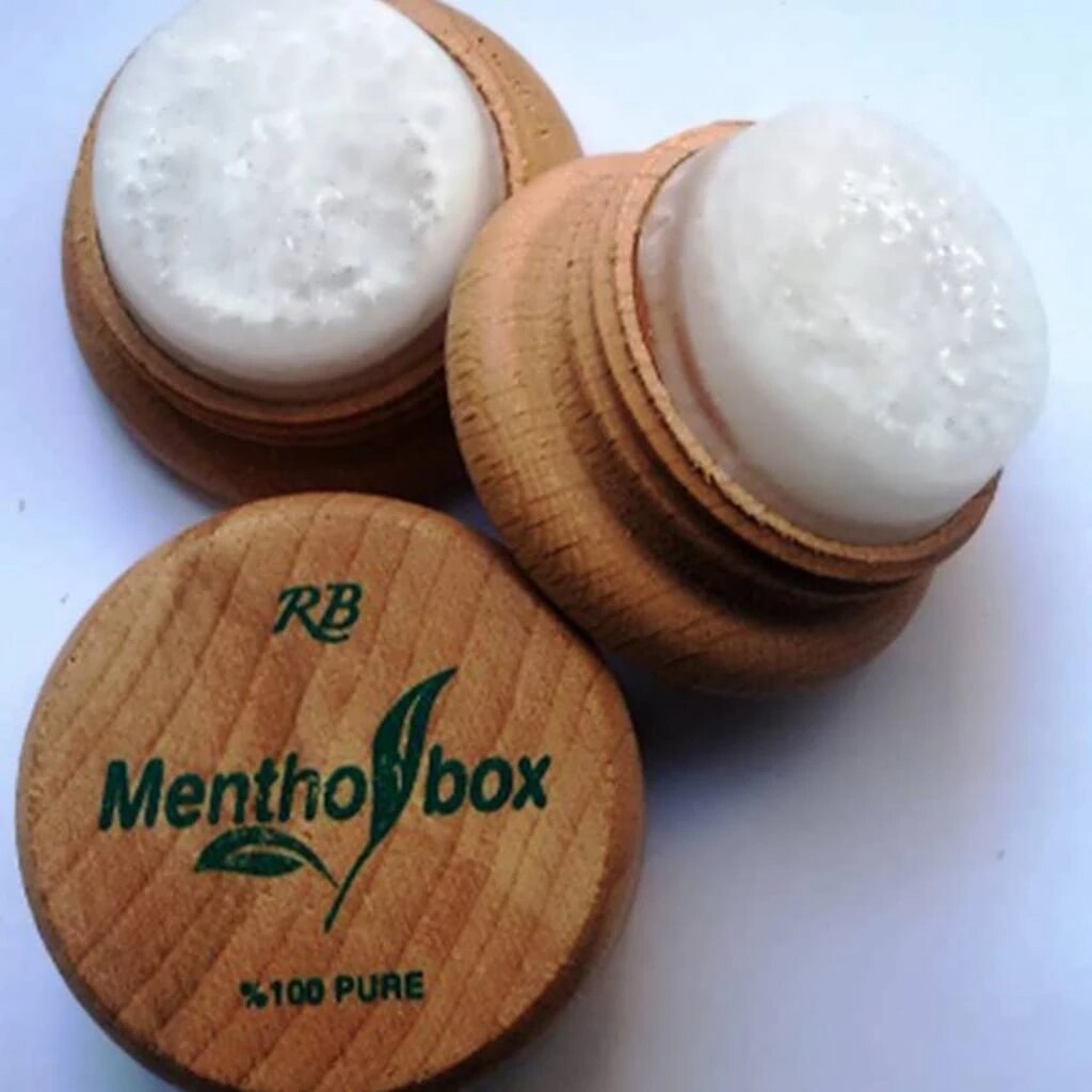 Menthol Stone for Migraine Relief, Head, Neck, Joint, Waist, Leg Pain - 100% Natural Spa Cream Stone, Rushur Massage Stone