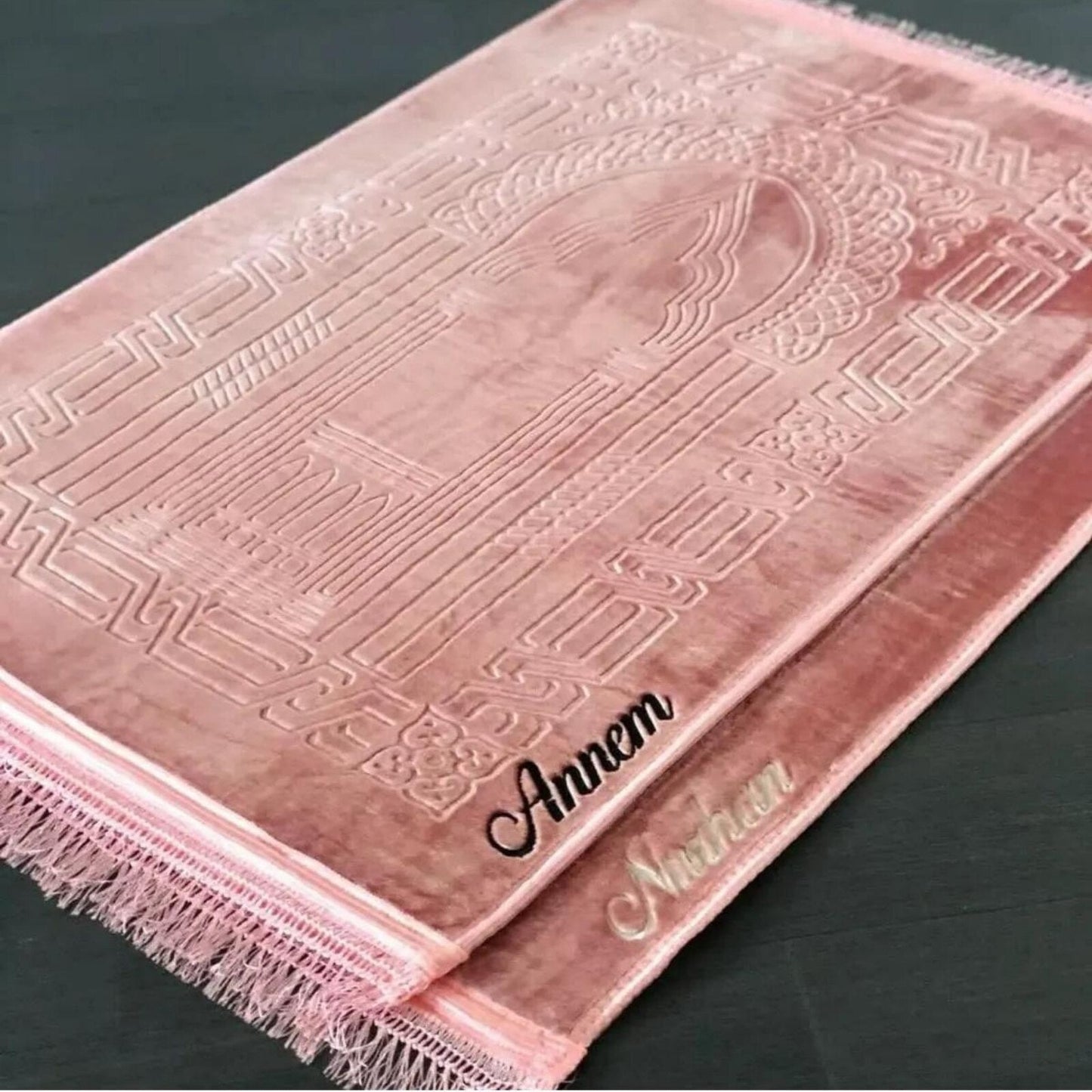 Customized Hand Woven Prayer Rug: Premium Thick Islamic Prayer Mat - Perfect for Ramadan, Eid, Weddings, and Special Muslim Occasions