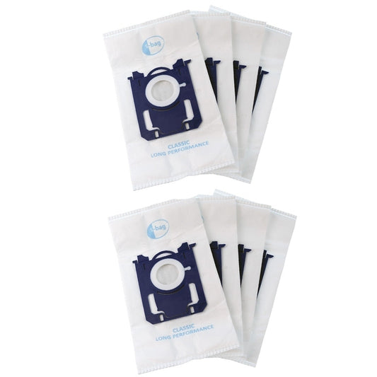 13$ - Premium 5-Layer Vacuum Cleaner Dust Bags for Philips S-Bag, AEG, Tornado, Volta & Electrolux - Pack of 8
