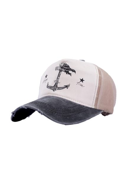 $ 14,99 | Nautische 100% katoenen matrozenhoed: unisex, verstelbaar, met vintage ankerapplique - perfect voor alle seizoenen en maritieme avonturen