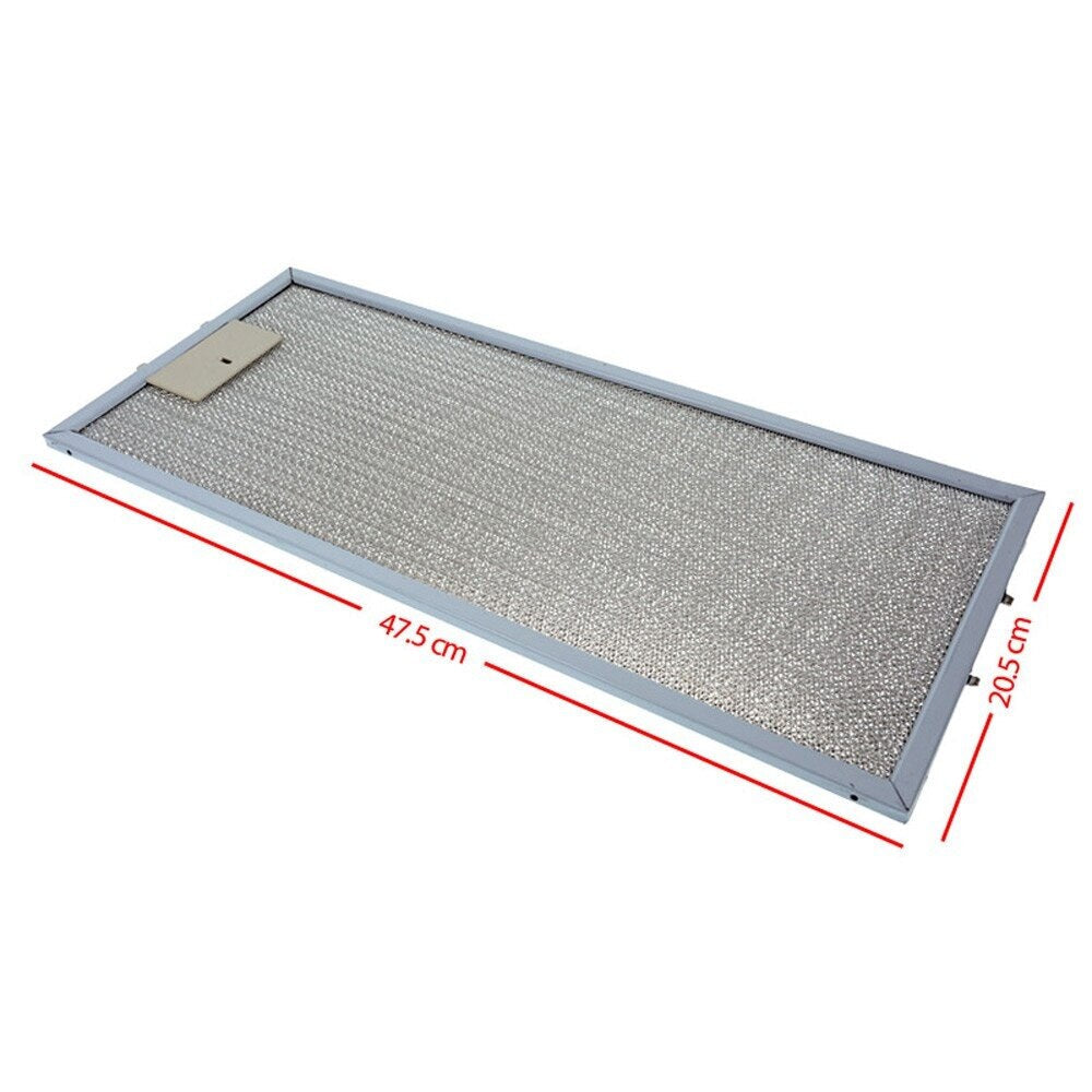 6$ | Universal Aluminium Range Hood Filter 205x475mm - Durable, Washable, & Economical Solution for a Grease-Free Kitchen