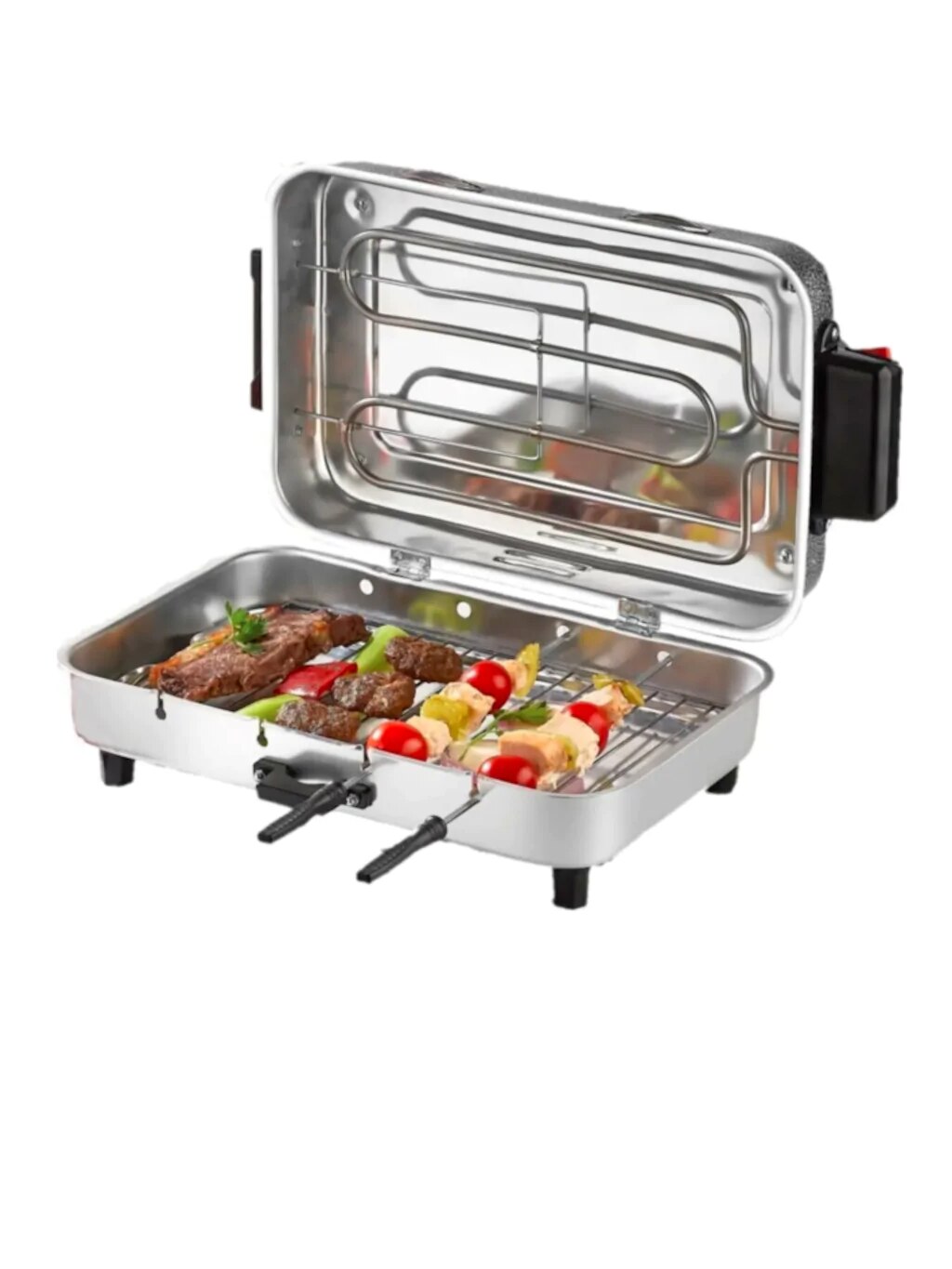 Infrared Electric Grill No Smell No Smoke  4 Size  Aluminium Light Barbeque, Meat chicken easy clean fast  kitchen chefs