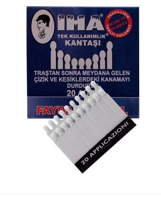 SARF IHA Disposable Bloodstone - Instant Bleed-Stop Solution for Cuts & Nicks - Pack of 24