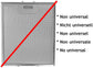 012646 Range Hood Filter 300x250 mm Cooker Hood Grease Filter Kitchen Extractor Aluminium Aspirator 30 cm x 25 cm