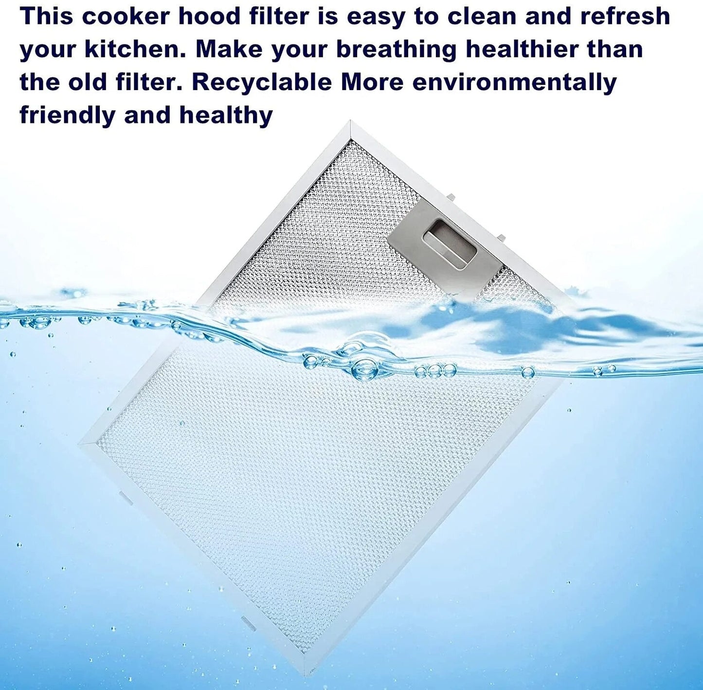 20.5x48.3 cm Range Hood Oil Filter Aspirator Cooker Grease Filter Kitchen Extractor Ventilation Aluminium Mesh Metal 205x483 mm