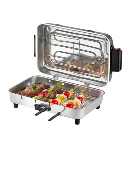 Infrared Electric Grill No Smell No Smoke  4 Size  Aluminium Light Barbeque, Meat chicken easy clean fast  kitchen chefs