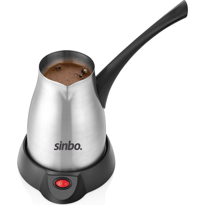 Turkish Coffee Machine Electric  Sinbo Coffee Espresso Cappuccino Easy Portable Fast Wired 1000W 0.4L 5 Cups Capacity