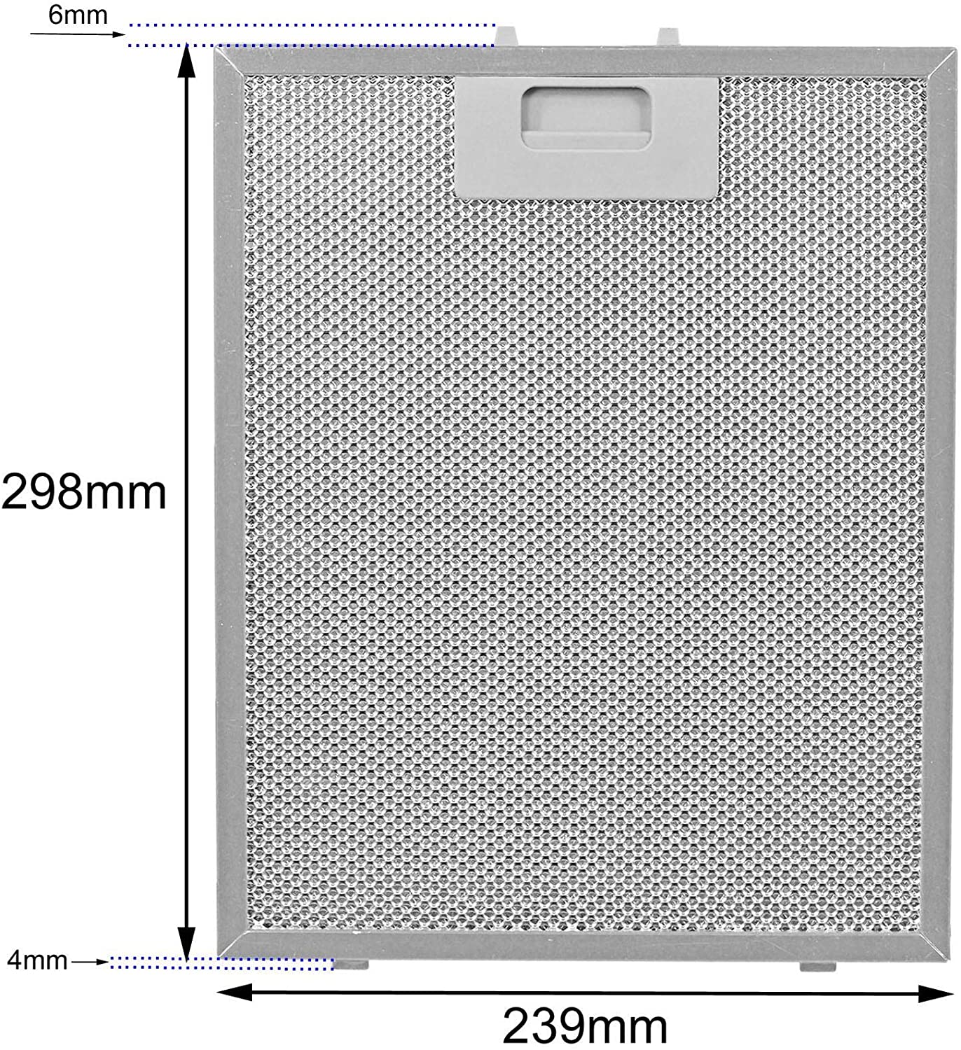 08087609 Afzuigkapfilter 300x240 mm Afzuigkapvet Keukenafzuigkap ROBINHOOD, WESTINGHOUSE, CHEF TECHNIKA