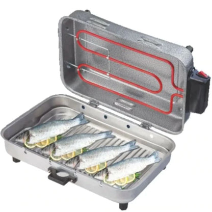 Infrared Electric Grill No Smell No Smoke  4 Size  Aluminium Light Barbeque, Meat chicken easy clean fast  kitchen chefs