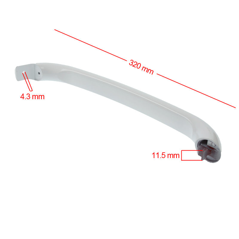 Fridge & Freezer Single Hole Door Handle 31,5 Cm, Compatible for Bosch GSD32.. KSR39.. KSV36..- - 00672516