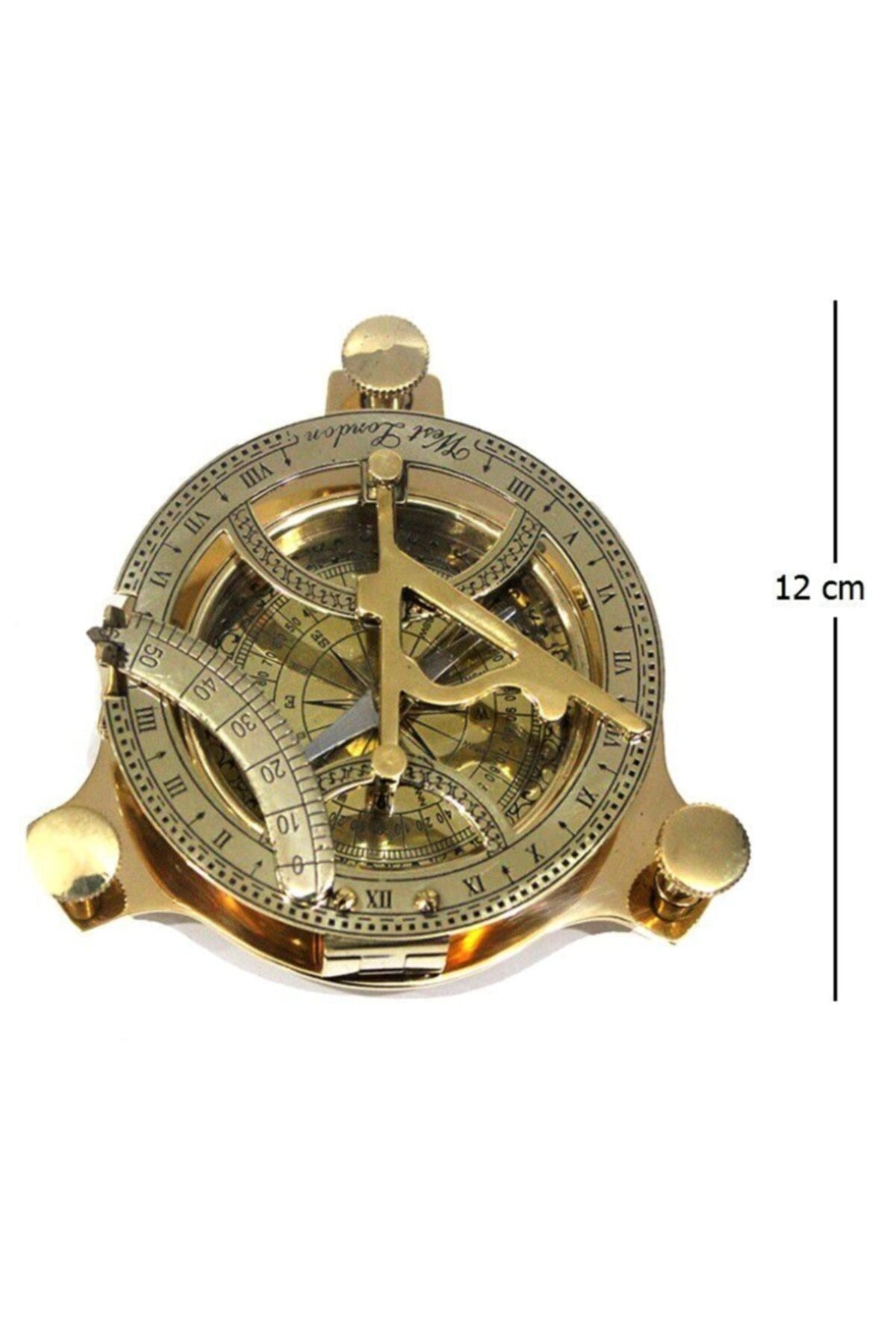 Compass with Sundial 12 cm Gift Boat Large Size Sailor Brass Working Marine Anchor Navigation Seafarer