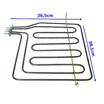 тэн для духовки 3500 Вт Нагревательный элемент термостойкости Termikel-ariston-hotpoint-franke для духовки, запасная часть 365x381
