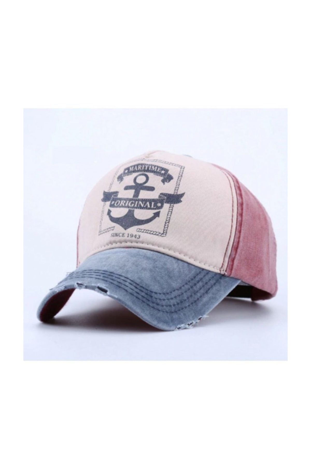 Sailor Men Hat Maritime Anchor Old Fisherman Navy Blue Seaman Seafarer 100% Cotton