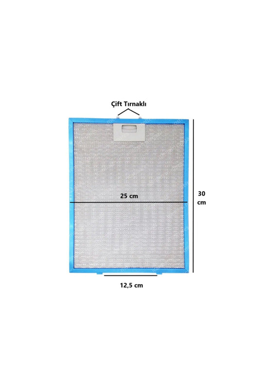 012646 Фильтр вытяжки 300x250 мм Жироулавливающий фильтр вытяжки Кухонная вытяжка Алюминий 30 x 25 см