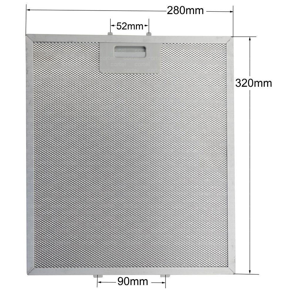 00363095 Фильтр вытяжки 320x280 мм Жировой фильтр вытяжки 32 см 28 см Bosch Siemens